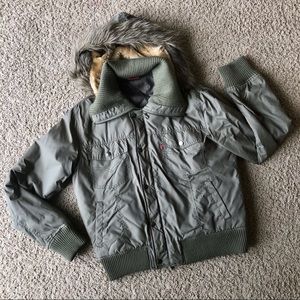 Levi’s Green Olive Bomber jacket
